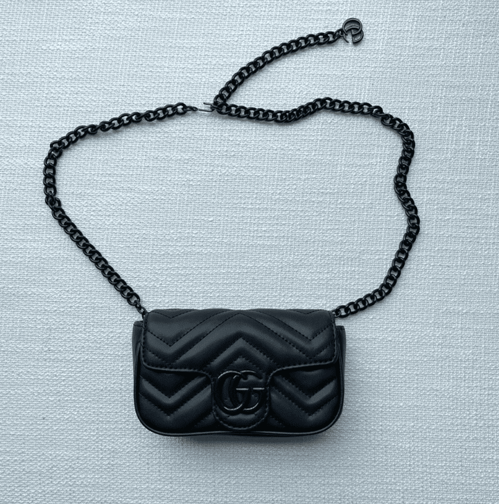 Gucci Marmont Belt Bag Soft Leather In Black
