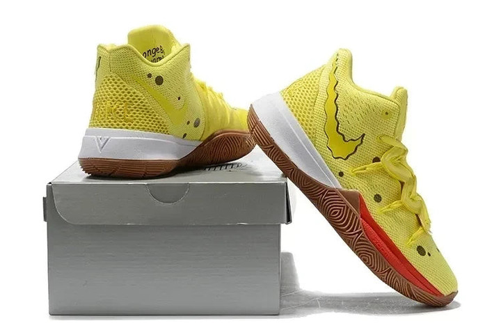 Nike Kyrie 5 Spongebob Patrick Yellow Sneakers Shoes