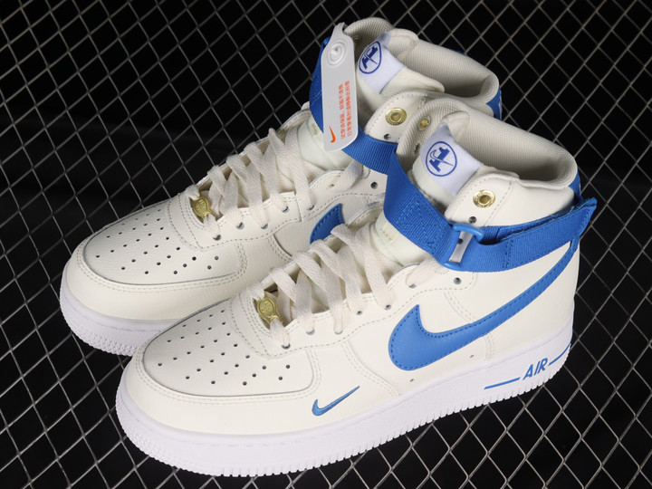 Nike Air Force 1 High Since 82 White Blue Shoes Sneakers