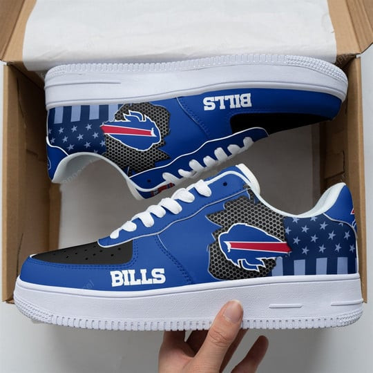 Buff. Bill Logo Small Stars Pattern Air Force 1 Printed Shoes Sneakers