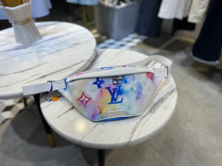 Louis Vuitton Discovery Bumbag PM In Monogram Watercolor Multicolor Canvas