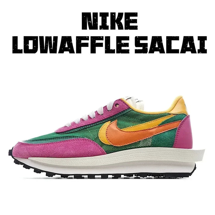 Nike Sacai X Ldwaffle Pine Green Sneakers Shoes