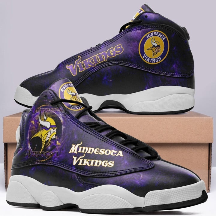 Minnesota Vikings American Football Team Casual 3D Jordan 13 Shoes V1