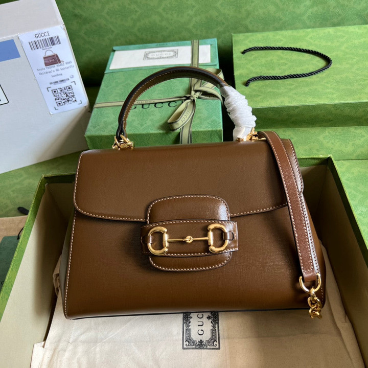 Gucci Horsebit 1955 Medium Bag In Brown Leather