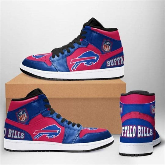 Buff. Bill Logo Pattern Air Jordan 1 Shoes Sneakers
