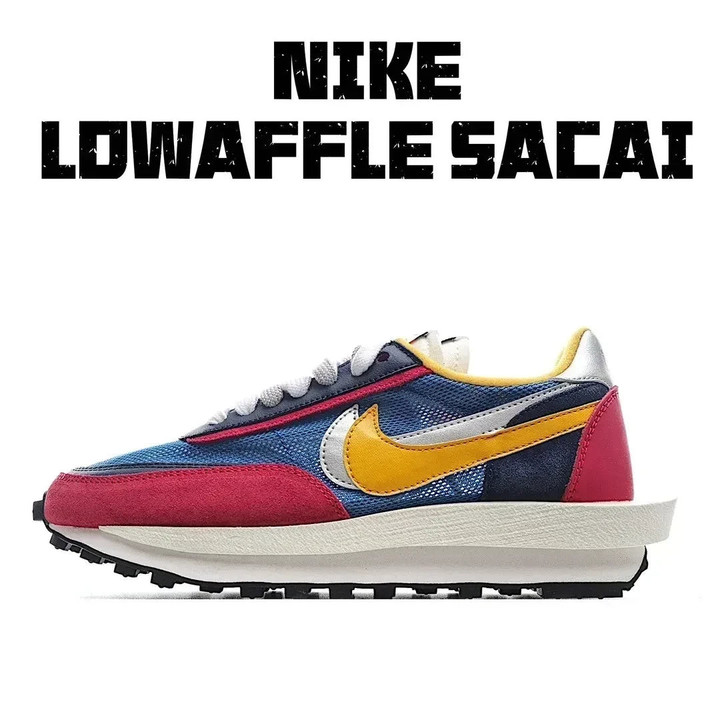 Nike Sacai X Ldwaffle Daybreak Blue Sneakers Shoes