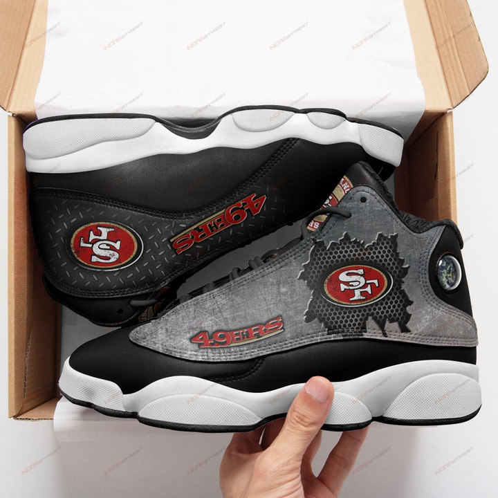 SF 49er Grey Air Jordan 13 Sneakers Shoes