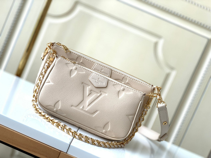 Louis Vuitton Multi Pochette Accessoires Cross-body Bag In Cream