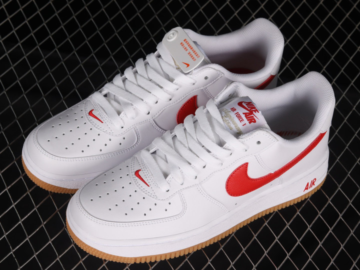 Nike Air Force 1 '07 Low Color of the Month University Red Shoes Sneakers