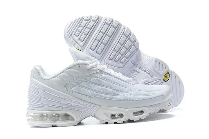 Nike Air Max Plus 3 All White Sneakers Shoes