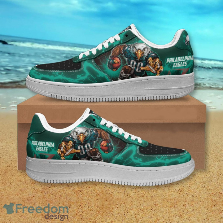 Phi. Eagles Player Air Force 1 Shoes Sneaker In Teal