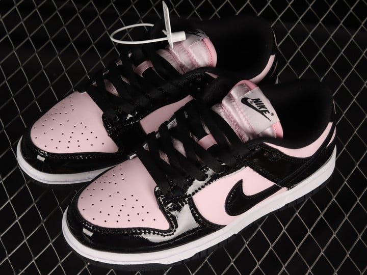 Nike Dunk Low Pink Foam Black Shoes Sneakers, Women