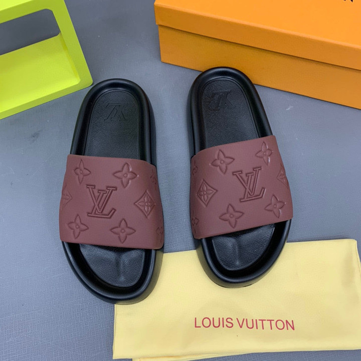 Louis Vuitton Waterfront Mule Red Slide, Men