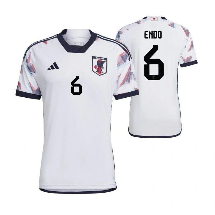 Japan National Team 2022-23 Wataru Endo #6 Home Men Jersey- White