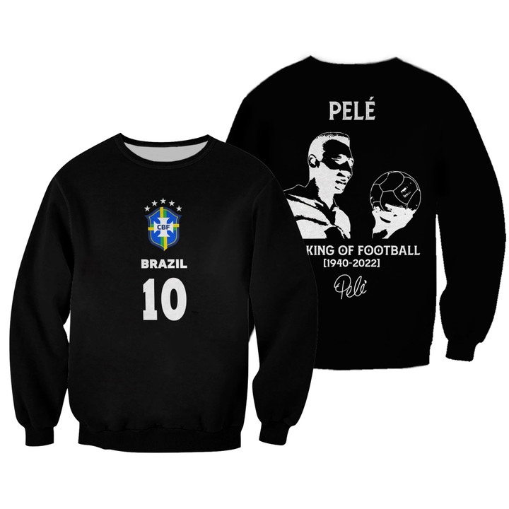 Pelé 10 RIP Forever A Legend Black Sweatshirt