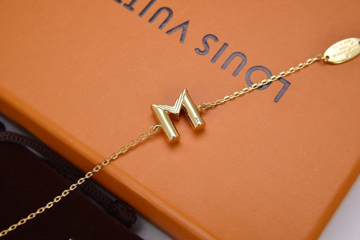 Louis Vuitton LV And Me Bracelet, Letter M In Yellow Gold