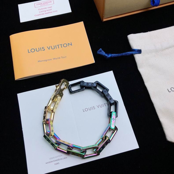 Louis Vuitton Monogram Color Chain Bracelet