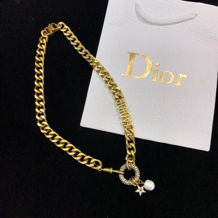 Dior Link Chain J'ADIOR Necklace Gold-Finish Metal