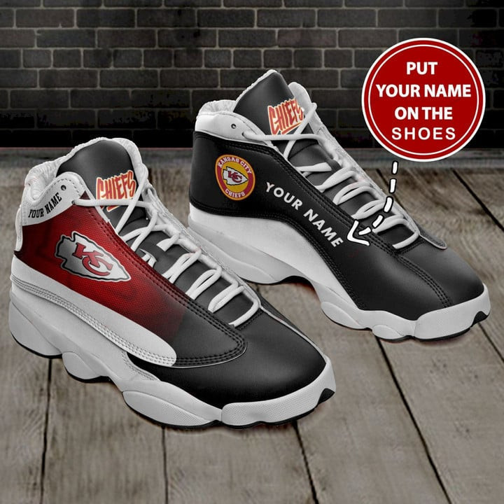 Custom Name KC. Chief Air Jordan 13 Shoes Sneakers