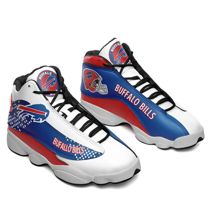 B. Bill Football Team Air Jordan 13 Sneakers Shoes In White Navy