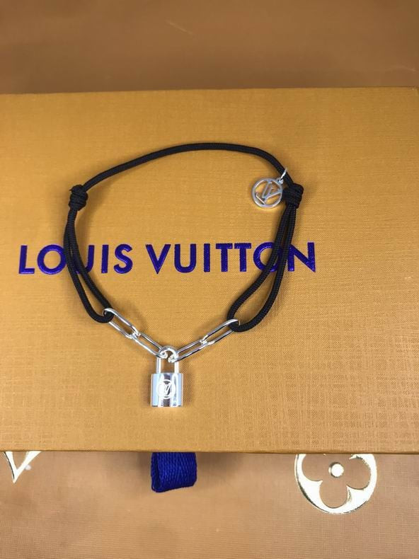 Louis Vuitton Silver Lockit Color Bracelet