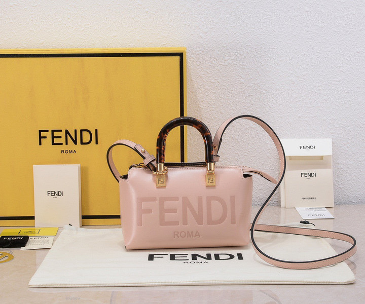Fendi By The Way Mini Bag Smooth Calfskin In Light Pink