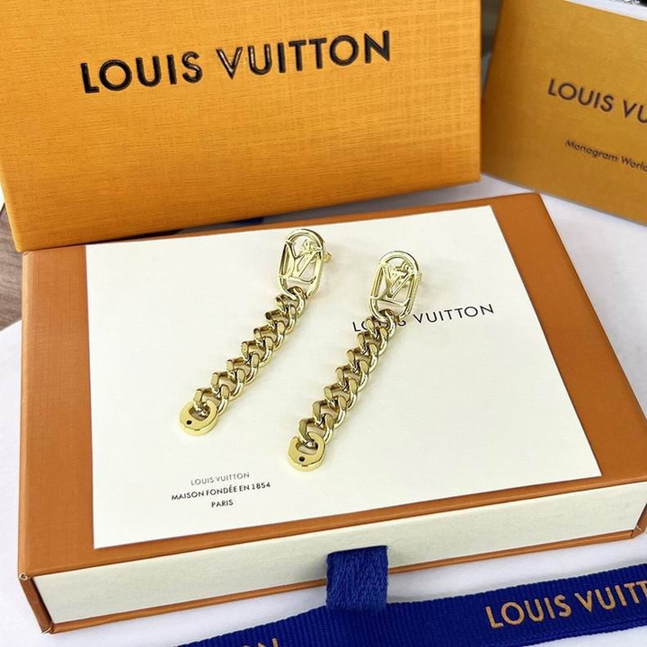 Louis Vuitton LV Get Dressed Earrings Gold-Color Hardware