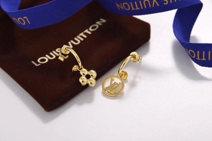 Louis Vuitton Blooming Earrings Gold-Finish Metal