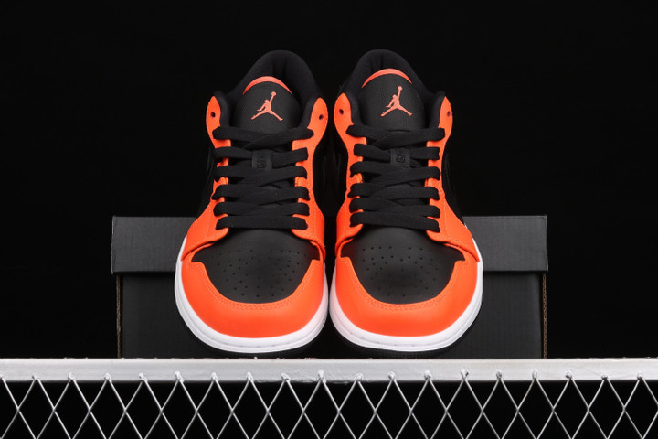 Nike Air Jordan 1 Low SE Black Turf Orange Shoes Sneakers, Men