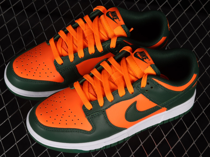 Nike Dunk Low Miami Hurricanes Shoes Sneakers