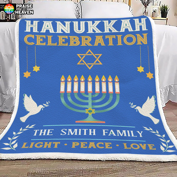 Fleece Blanket Hanukkah Celebration FBL065