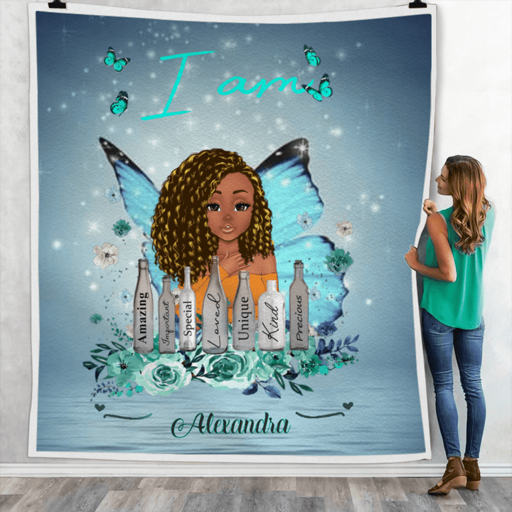 Fleece Blanket You Are Black Queen Personalized FBL067