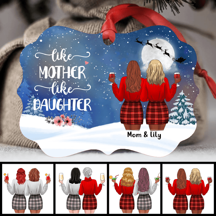 Like Mother Like Daughter Personalized Christmas Ornament OR0251