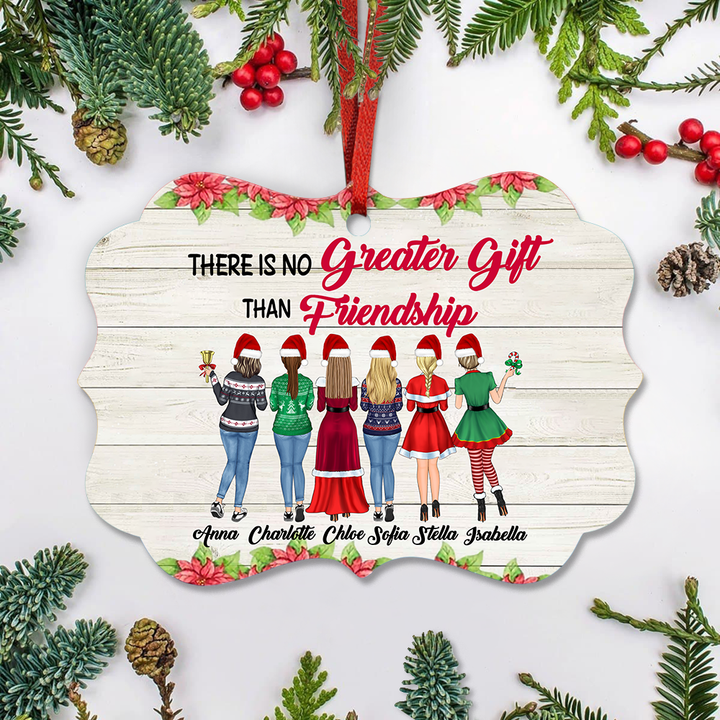 There Is No Greater Gift Than Friendship Personalized Ornament OR0230