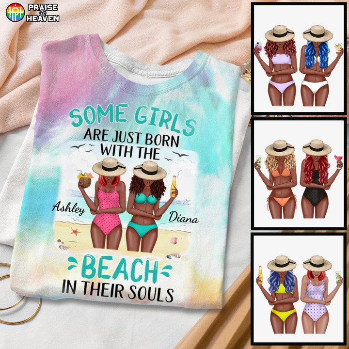 Bikini Besties Beach In Their Souls Tie Dye Shirt Tank Top AP215