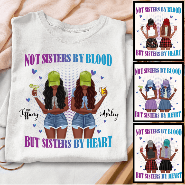Apparel Sisters By Heart Summer Besties Shirt Hoodie Light AP210