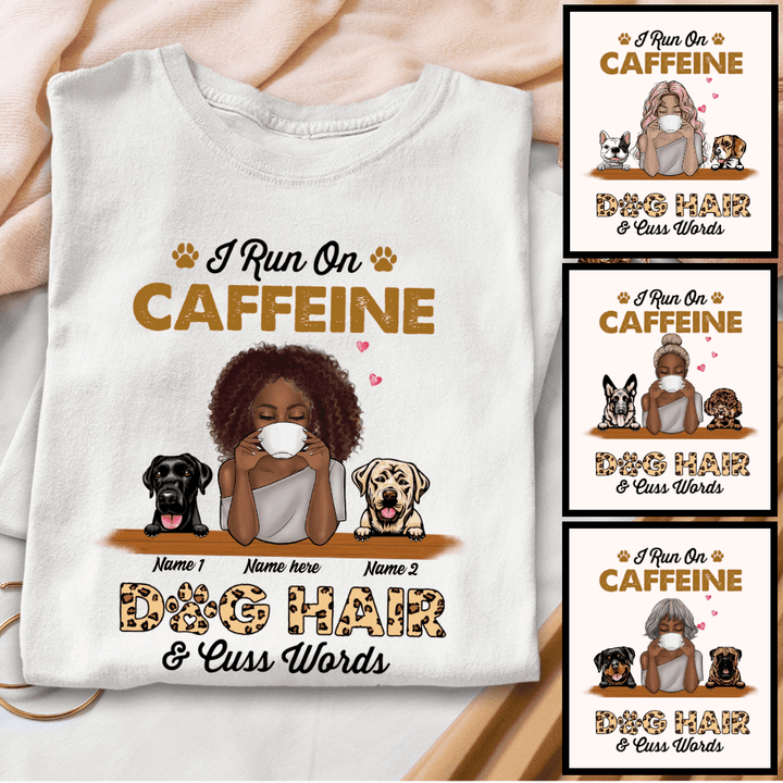 Apparel Personalized Caffein And Dog Hair Shirt Hoodie Light AP218