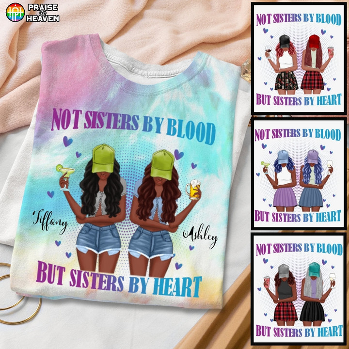 Sisters By Heart Summer Besties Tie Dye Shirt Tank Top AP210