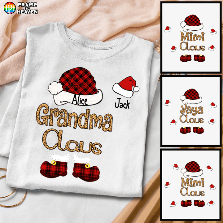 Grandma Claus Shirt Sweathshirt Hoodie Light AP399