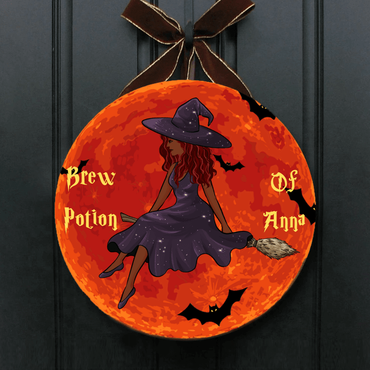 Circle Pallet Sign My Brew Potion - Halloween Gift For Witches - Witch Lady PS0018