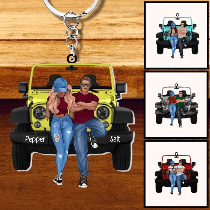 Partners For Life Personalized Valentine Acrylic Keychain KC040