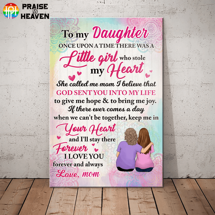 Mom Grandma To My Daughter Personalized Poster PT098