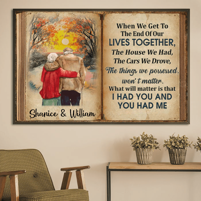 Old Couple We Had Each Other Personalized Valentine Poster PT0069