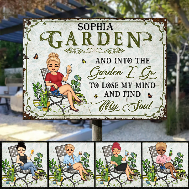 Personalized Garden Metal Sign PMS002