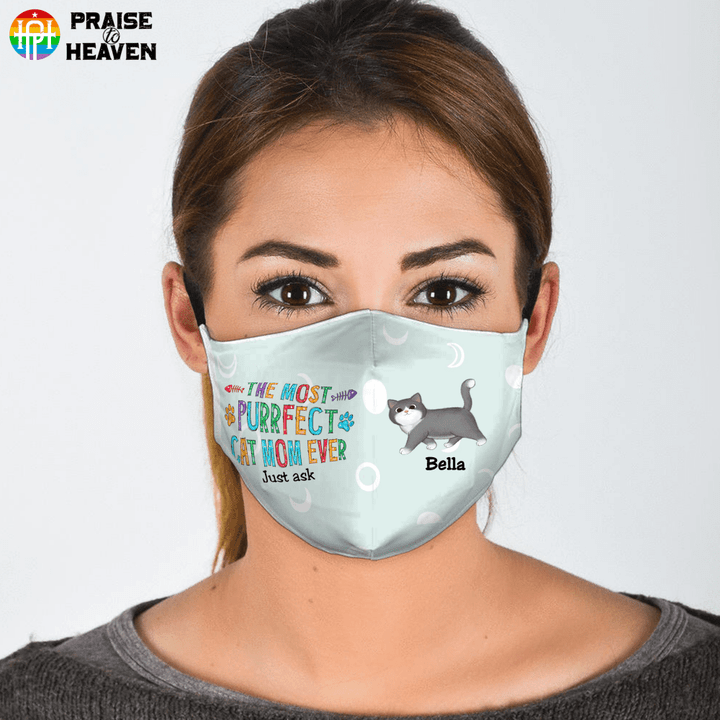 The Most Purrfect Cat Mom Ever Facemask FM031