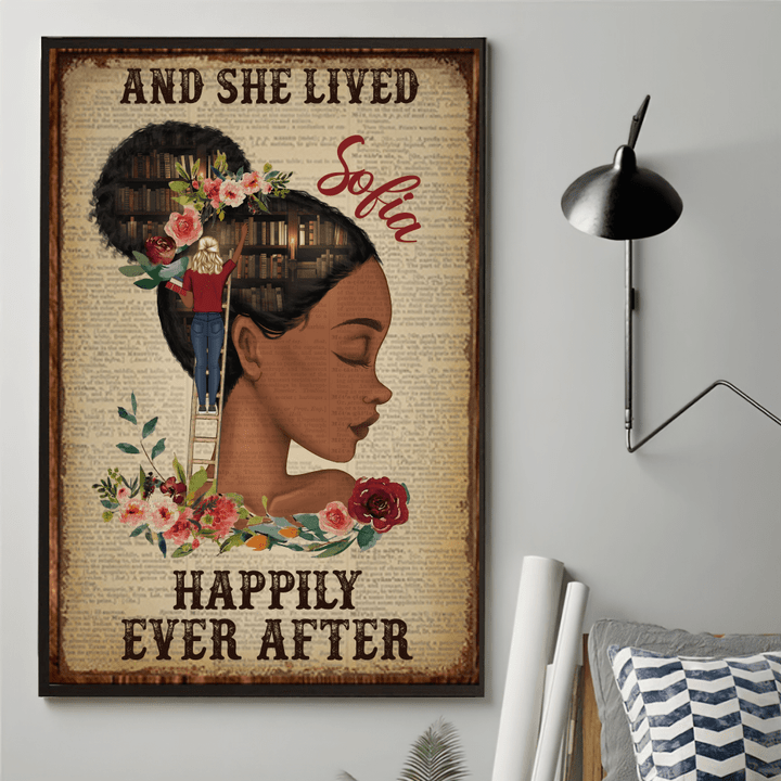 Just A Girl Who Loves Reading Books Personalized Poster PT0078