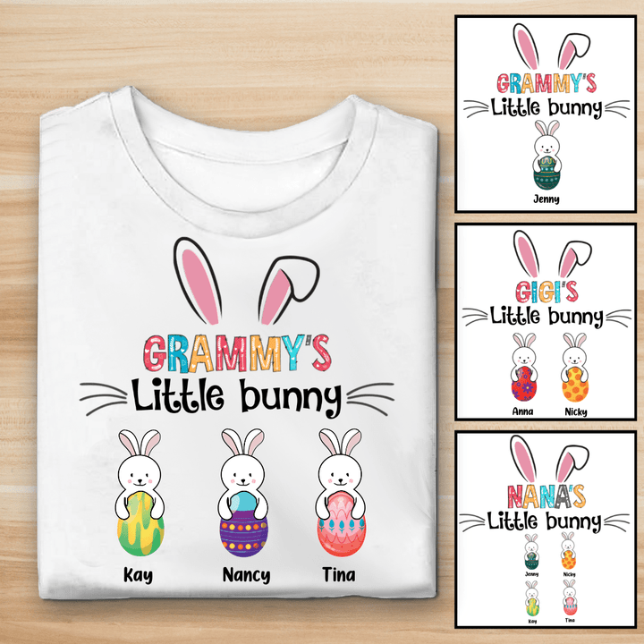 Grandma's little bunnies Easter Personalized Shirt AP773