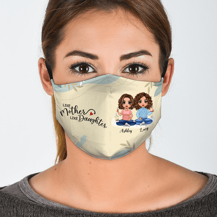 Like Mother Like Daughter Personalized Facemask FM025