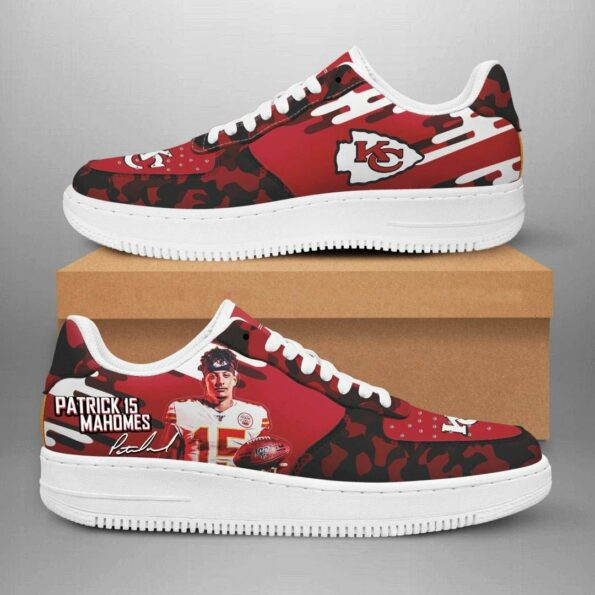 KC Chief Patrick Mahomes Pattern Air Force 1 Shoes Sneaker