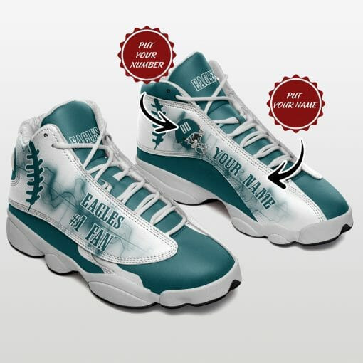 Phi. Eagle Custom Name Gift For Fan #1 Air Jordan 13 Shoes